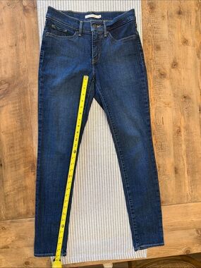 Women's Dark Blue Skinny Jeans - Stretch Denim